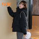 FSHE 棉服女2025新款衣韓版學(xué)生面包服女冬裝外套短款小襖ins潮 黑色 XL 121斤到135斤
