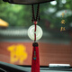 伊夢(mèng)嬌汽車(chē)掛件玉石平安扣車(chē)內飾品后視鏡高檔流蘇吊墜男女本命年平安款 平安紅