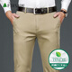 杉杉天絲休閑褲男 秋冬商務(wù)百搭正裝抗皺微彈長(cháng)褲男 卡其色 40 
