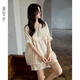 黛夢(mèng)思   DAMOS·LOVE睡衣女夏季2025新款純棉短袖長(cháng)褲家居服甜美淑女可外穿套裝 JD20255【短袖短褲】 M /身高155-161,體重80-105