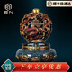 E&N銅鼎擺件新中式輕奢九龍獻瑞家居裝飾擺件高端開業(yè)禮品