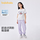 巴拉巴拉童裝兒童短袖套裝女童2025夏裝兩件套速干長(cháng)褲學(xué)院風(fēng)208225119009