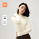 海瀾之家針織衫女半高領(lǐng)純色通勤毛衣女裝春秋HNZAW3W310A