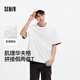 森馬（Semir）[商場(chǎng)同款]短袖T恤男肌理華夫格假兩件2025夏裝寬松101325100117