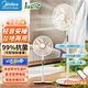 美的（Midea）電風(fēng)扇落地扇家用大風(fēng)力輕音臺立兩用循環(huán)扇智能遙控定時(shí)節能扇一級能效幸運草系列【國家補貼】 14寸語(yǔ)音款【手機智聯(lián) 智能控風(fēng)】SDI35TLY
