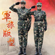 際華叁零六六迷彩服套裝教官服拓展軍訓服執勤服戶(hù)外軍迷訓練服耐磨工作服 綠花迷彩服套裝（上衣+下褲） XL/175【適合135-150斤】