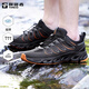 探路者溯溪鞋戶(hù)外防滑耐磨兩棲側排水男款涉水鞋輕便舒適春夏網(wǎng)面透氣鞋 黑色深灰 41
