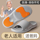 潔麗雅老人拖鞋男士夏季室內(nèi)家居浴室洗澡防滑防臭家用軟底EVA涼拖鞋女 灰色 42-43 【適合41-42】
