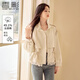 香影小個(gè)子風(fēng)衣女短款2026春季新款米色收腰抽繩休閑立領(lǐng)夾克外套 米色 M