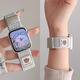 炫戴適用華為fit3手表表帶尼龍watch fit4手表女款腕表fit2可愛尼龍磁吸fit4pro編織透氣夏天高級彈力 薄荷綠【禮帽小熊丨尼龍編織】 華為Fit3/Fit4/4pro表帶+銀色連接器