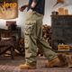 吉普（JEEP）美國正品Jeep高端純棉工裝休閑褲夏季男士戶外寬松多口袋闊腿長褲 1723卡其色 常規(guī) 【官方正品】 XL 【推薦體重150-165斤】