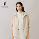 POLOWALK2025春季新品日常通勤休閑簡約百搭舒適寬松女式外套AB2W51450051 淺粉 M