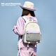 Mr.ace Homme輕便戶(hù)外旅行背包女防水徒步登山雙肩包大學(xué)生電腦書(shū)包米灰紫小款