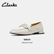 Clarks其樂(lè)輕舞系列女鞋春夏通勤樂(lè)福鞋豆豆鞋單鞋女 白色 261728634 35.5