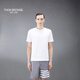 THOM BROWNE[TB]湯姆布朗[典彩系列]男士四條紋圓領(lǐng)短袖T恤 白色 M (2)