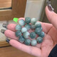 觀玉漸變綠陰皮白玉菩提根手鏈菩提子手串文玩手持男繞指柔盤玩佛珠女 飄花款11mm