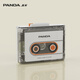 熊貓（PANDA） 新款6501磁帶播放機 磁帶機 磁帶隨身聽(tīng) 復古walkman 單放機 錄音機 便攜音箱 收音機音響 卡帶機 6508透明版【新款/藍牙/立體聲】