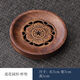 麟鵬加佳 胡桃木杯墊云海蓮花手工瀝水茶杯墊隔熱茶具杯托防燙杯墊套裝 蓮花圓形·杯墊
