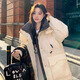 2024新款白鴨絨加肥加大碼羽絨服女200斤胖mm短款派克羽絨服300斤 白色 3XL