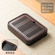 臣適茶盤(pán)家用托盤(pán)功夫茶具套裝2025新款茶海竹實(shí)木客廳瀝水干泡小茶臺 黑檀色【福和小號27*20*5】茶盤(pán)