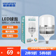 愛迪普森（IDEAPOST） AD-QP300-QZY led燈泡螺口大球泡工廠燈泡廠房車間超市燈泡商場 50W 白光