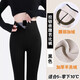 杰里·莫克拉鏈鯊魚(yú)褲女外穿秋冬加絨加厚保暖打底褲收腹提臀排扣瑜伽芭比褲 黑色-【加厚絨】適合5~零下10℃ L 【建議106-120斤】