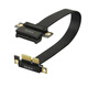 塵土pcie延長(cháng)線(xiàn) PCI-E X1 3.0卡槽轉接 網(wǎng)卡/聲卡/擴展卡豎裝 抗干擾顯卡延長(cháng)線(xiàn) 轉接網(wǎng)卡聲卡工控顯 PCI-E X1 3.0延長(cháng)線(xiàn) 90度轉180度 20CM