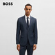 BOSS【100%羊毛】 男士25年春季新款微圖案羊毛西裝套裝50534915