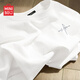名創(chuàng)優(yōu)品（MINISO）長(zhǎng)袖t恤男春季簡(jiǎn)約潮流高級(jí)感青少年純棉休閑打底衫 白 XL 