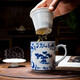 陶相惠青花瓷茶杯帶蓋過(guò)濾辦公室水杯家用泡茶杯景德鎮玲瓏陶瓷禮品杯子