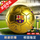 立始簽名印款金色足球土豪金5號4號中小學(xué)生中考訓練比賽足球 金色簽名款5號足球/贈品：氣筒球