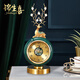 錦生喜臺鐘客廳擺件輕奢時(shí)尚家用座鐘復古大氣簡(jiǎn)約臺式鐘表歐式靜音時(shí)鐘 【福鹿】綠色 靜音機芯