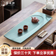 薈云軒天羅綠石茶盤家用簡(jiǎn)約石頭茶臺(tái)烏金石茶盤辦公送禮茶盤功夫茶具 60*30*3cm