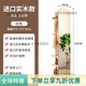 法卡威實(shí)木掛衣架臥室落地衣帽架帶鏡子一體客廳家用可移動(dòng)多功能置物架 【超大號雙層】旋轉款·白色