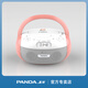 熊貓（PANDA）CD306藍牙CD機音響一體機CD播放機唱片機mp3光盤(pán)光碟片播放器家用便攜插U盤(pán)英語(yǔ)復讀機復古音箱 粉色【藍牙/CD/USB/收音】
