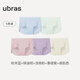 ubras情人節禮物【升級包臀款】無(wú)尺碼女士?jì)妊澘咕d無(wú)痕內褲女5條裝 藍+綠油柑+淺桃粉+紫+瓷月幾 5條 均碼