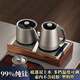 北界純鈦全自動底部雙上水燒水壺茶臺茶桌嵌入式一體保溫煮茶器電熱茶藝爐 1.5L 純鈦燒水壺+純鈦消毒鍋+木框 純鈦燒水壺/保鮮抑菌