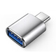 趣器具typec轉USB3.0轉接頭OTG轉換器tpc適用華為小米接口手機筆記本電腦通用連接U盤(pán)鼠標鍵盤(pán)蘋(píng)果15充電 【銀色】Type-公C轉USB母轉接頭手機連u盤(pán)