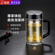 希諾雙層玻璃杯帶把手泡茶杯2025新款帶手柄杯子 XN-6723紫羅蘭-450ml