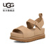 UGG夏季新款女士時尚舒適厚底休閑涼鞋1167356SAN|沙色 37
