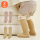 貝瑞加（Babyprints）寶寶襪子2雙秋冬嬰兒保暖護(hù)膝襪加厚男女兒童高筒襪不勒腿 橙黃M