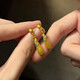 瑞諾黃金靈動水滴耳墜女設(shè)計感999足金拉絲耳釘耳飾生日禮物送女友 黃金水滴耳釘盒子(訂金)