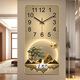 澤禧鐘表掛鐘客廳家用時(shí)尚2025新款餐廳裝飾畫(huà)輕奢現代網(wǎng)紅表掛墻時(shí)鐘 M02福祿雙全 日歷款 7英寸30*60cm