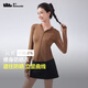蕉下（beneunder）防曬衣女涼感修身AL11924短款辣妹防曬服女外套板栗咖M