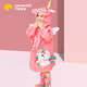 lemonkid兒童雨衣男童女寶寶雨披斗篷式小學(xué)生雨具 貝莉魔法獨角獸 L