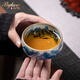 Bylure品牌茶杯景德鎮手繪柴窯青花山水聚財主人杯老陶泥開(kāi)片全手工茶盞 手繪柴窯-山水聚財杯 120ml