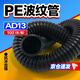 福克福 波紋管塑料護(hù)線(xiàn)保護(hù)套軟管可開(kāi)口線(xiàn)管黑色螺紋管電線(xiàn)軟管聚乙烯保護(hù)管PE-13 100米/卷