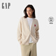 Gap男裝2025春季新款?lèi)?ài)心刺繡V領(lǐng)針織開(kāi)衫百搭簡(jiǎn)約氣質(zhì)毛衣723159 米色 M (170/92A) 亞洲尺碼