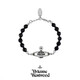 薇薇安·威斯特伍德（Vivienne Westwood）西太后正品黑瑪瑙土星log手鏈男女手串 七夕禮物女