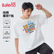 班尼路（Baleno）純棉重磅短袖t恤男2025新款夏季寬松休閑港風(fēng)潮流青年半袖衣服